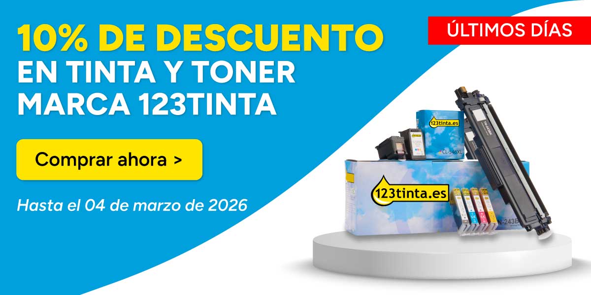 Última oportunidad para el 10% de descuento en tinta y toner