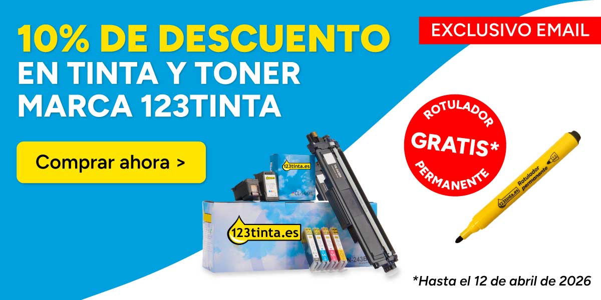 Aprovecha el 10% de descuento en tinta y toner