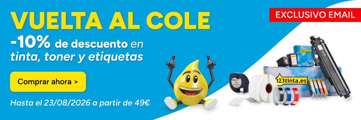 Descuentos en tinta, toner y etiquetas