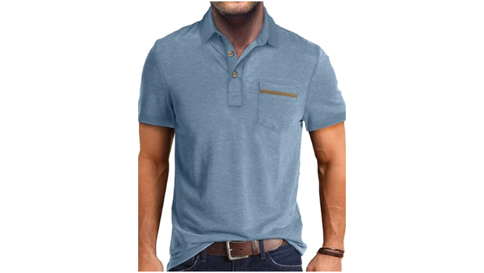 Men's Casual Polo Shirts Short Sleeve Summer Shirt...