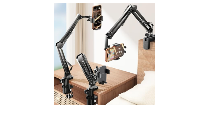 LISEN Gooseneck Phone Holder for Bed Desk [3rd Upg...
