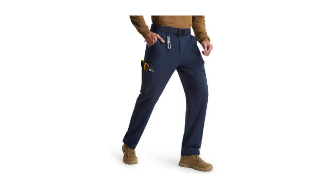Libin Men's Work Pants Hiking Cargo Pants Water Re...