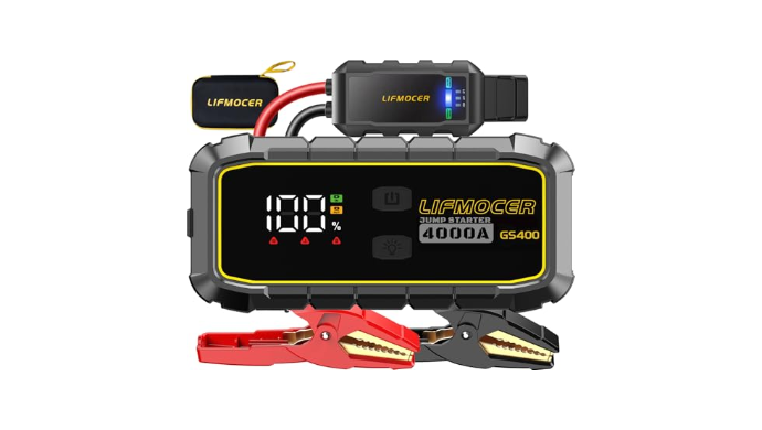 LIFMOCER GS400 Jump Starter - 4000A Car Battery Ju...