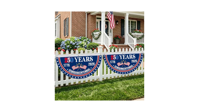 4th of July Patriotic Bunting - American Flag Bunt...