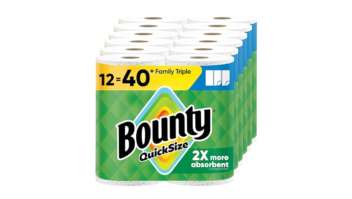 2 X Bounty Quick-Size Paper Towels