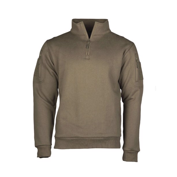 Image of Mil-Tec Taktisk Sweatshirt, Sort, Ranger Grøn eller Dark Coyote