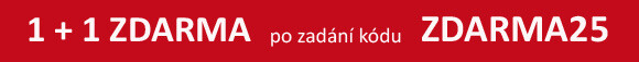 1 + 1 ZDARMA po zadání kódu ZDARMA25