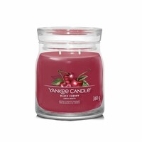 Yankee Candle vonná svíčka Signature ve skle střední Black Cherry, 368 g