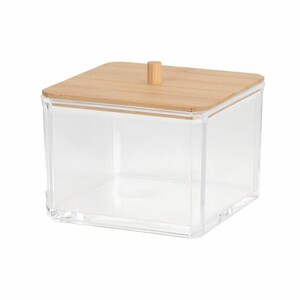 Kosmetický organizér Bamboo Eleganza, 9,5 x 9,5 x 8,5 cm