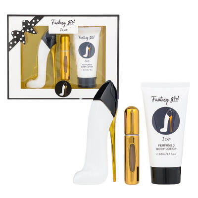 Fantasy Girl Ice Perfume and Body Lotion Gift Set, 3 Pieces
