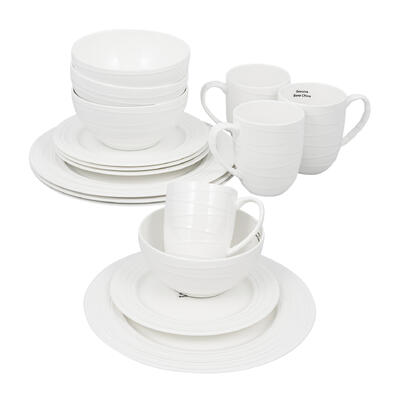 Bone China Dinnerware Set, Leonardo, 16 Pieces