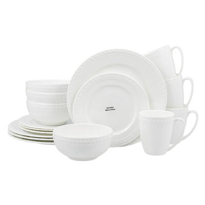 Bone China Dinnerware Set, Berlin, 16 Pieces