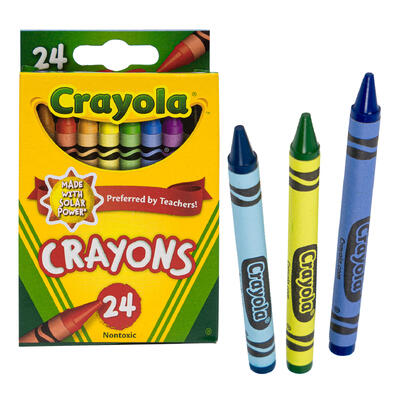 Crayola Crayons - 24 Count - Made with Solar Power - Nontoxic