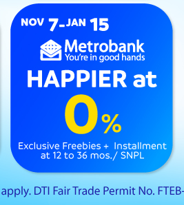 Metrobank Happier at 0%