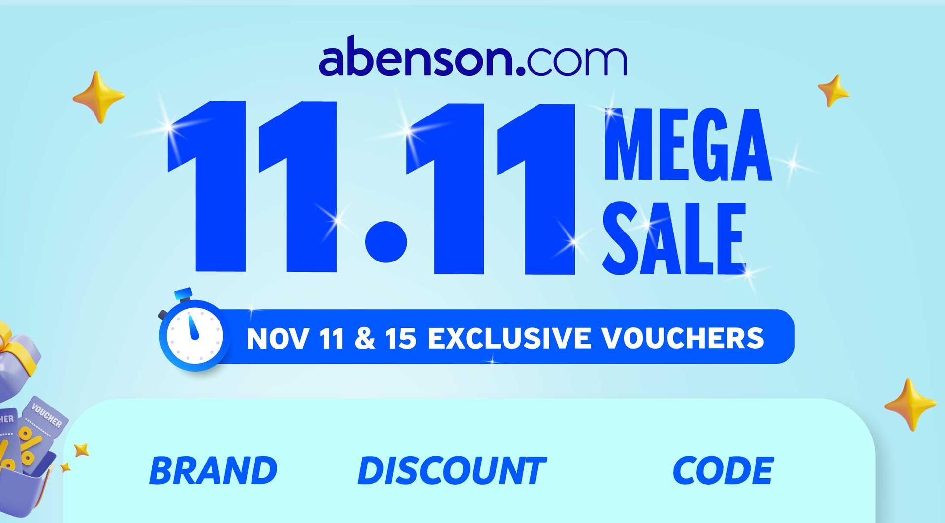 11.11 Mega Sale Vouchers