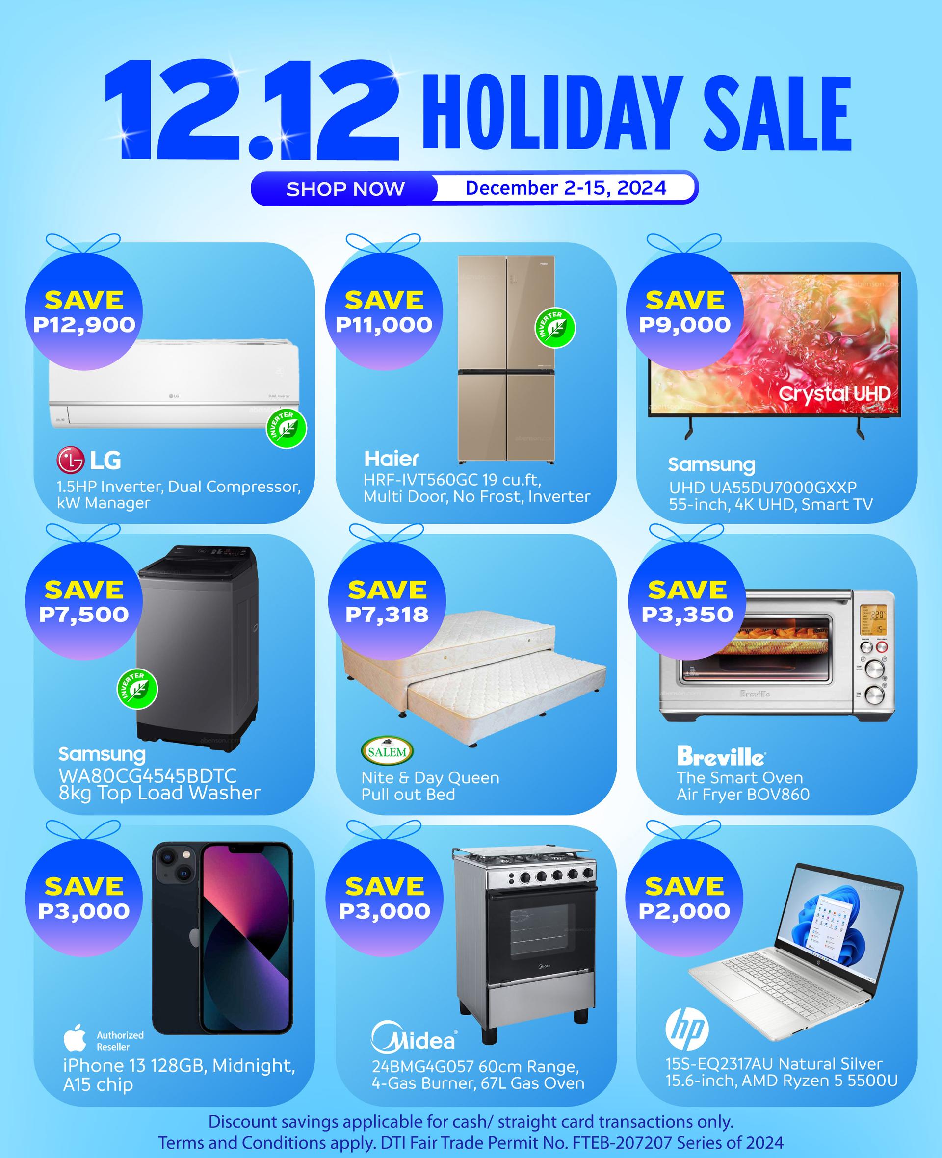 12.12 Holiday Sale