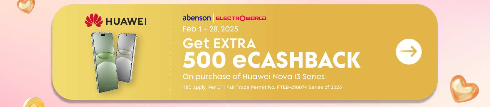 Huawei Extra 500 eCashback