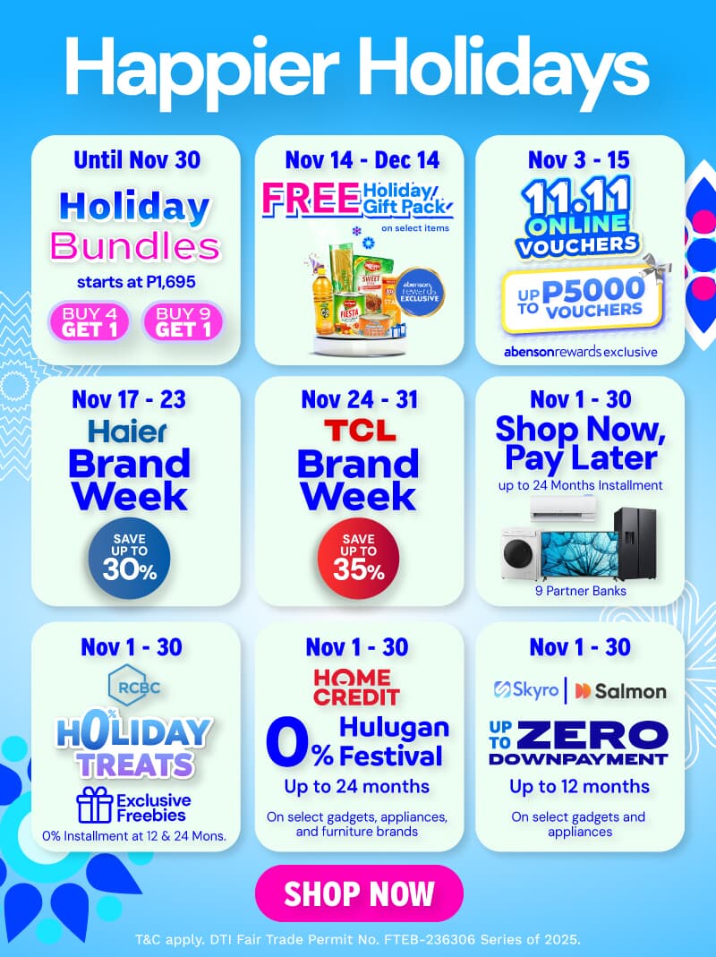 Happier Holidays Promos