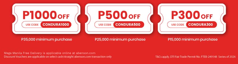 Condura Brand Week - Vouchers P1000 Below