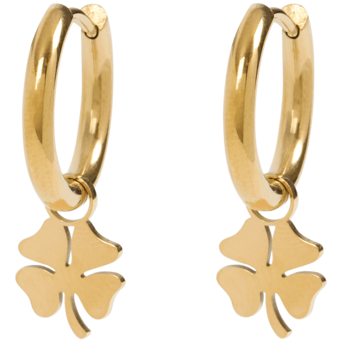 Gold plated oorbellen