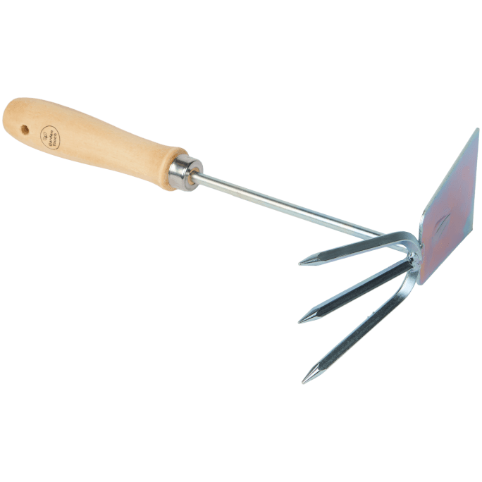 Garden Touch drietand handhark
