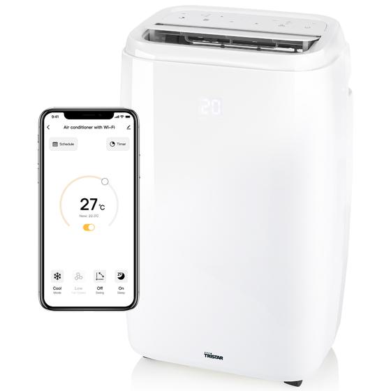 Mobiele smart airco - wit