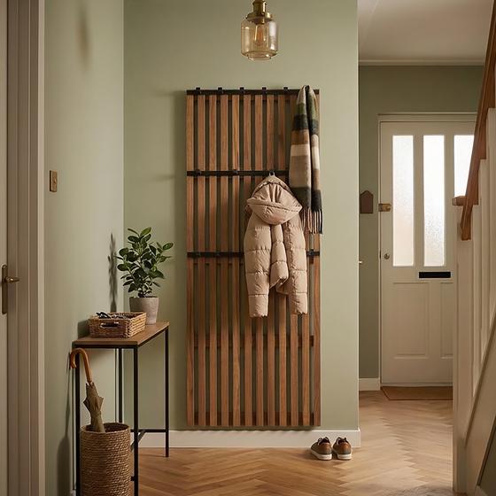 Kapstok wandpaneel – walnoot