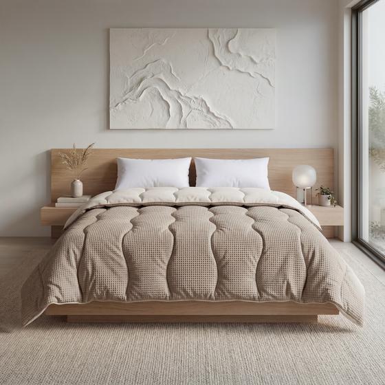 Verkoelend lazy dekbed - taupe