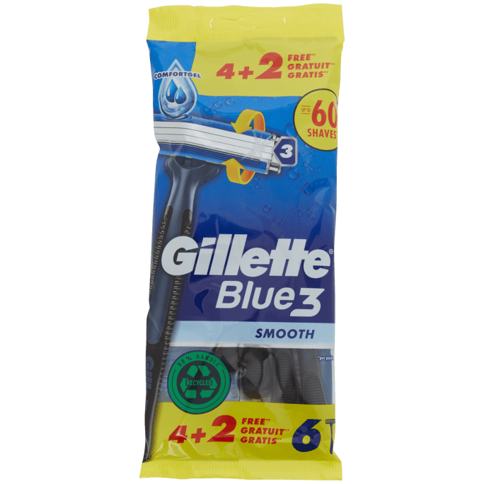 Gillette Blue3 scheermesjes Smooth