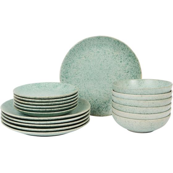 Serviesset Eclipse Speckle - groen