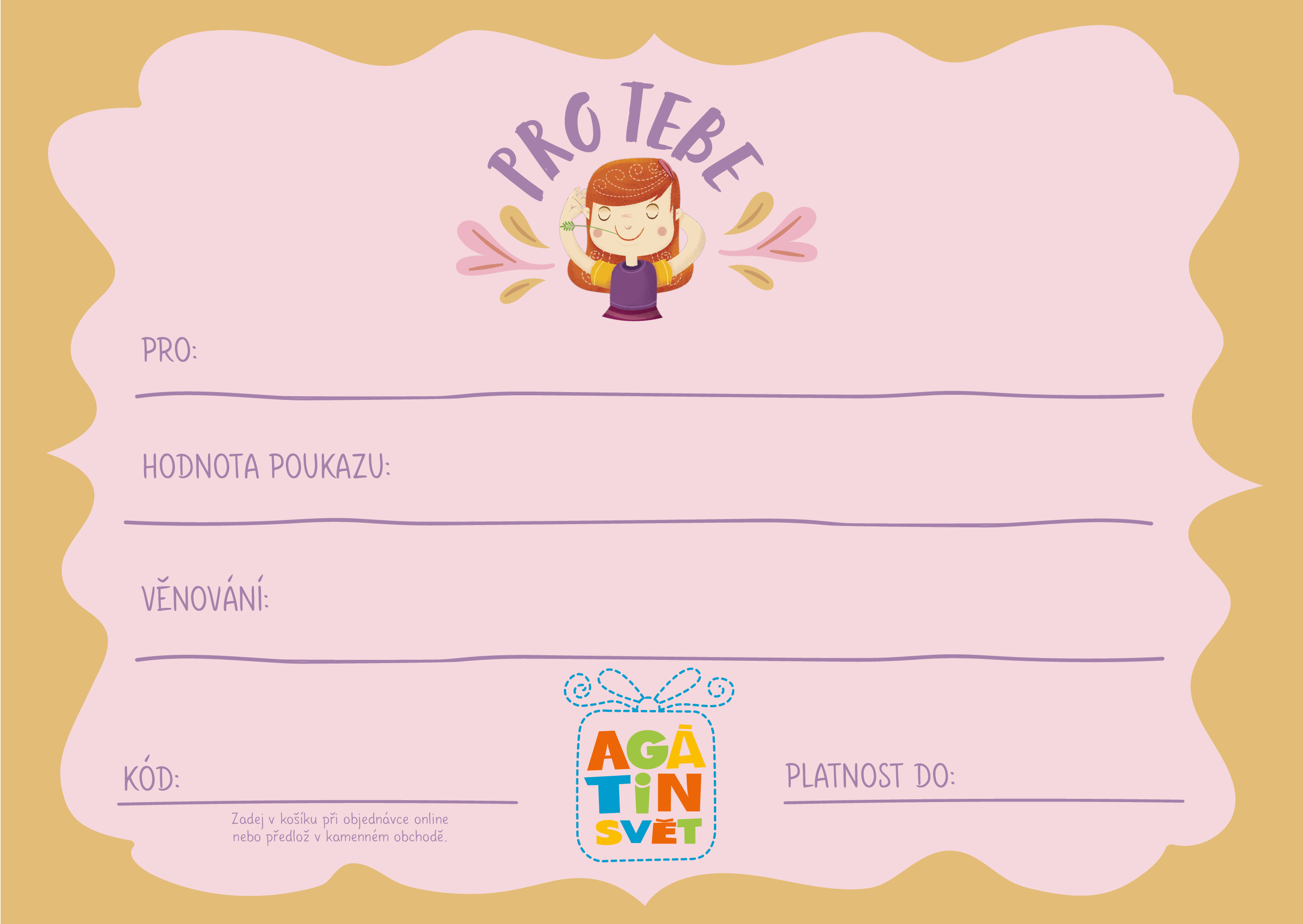 Agátin dárkový voucher: 2000 Kč