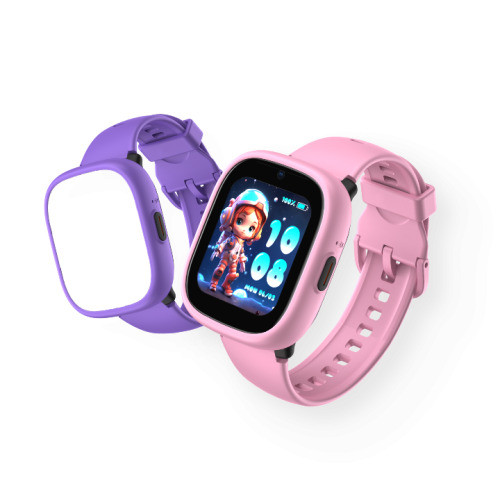 Dětské smart hodinky Kiddoboo x Lagenio WatchMe 4G Pink/Purpl