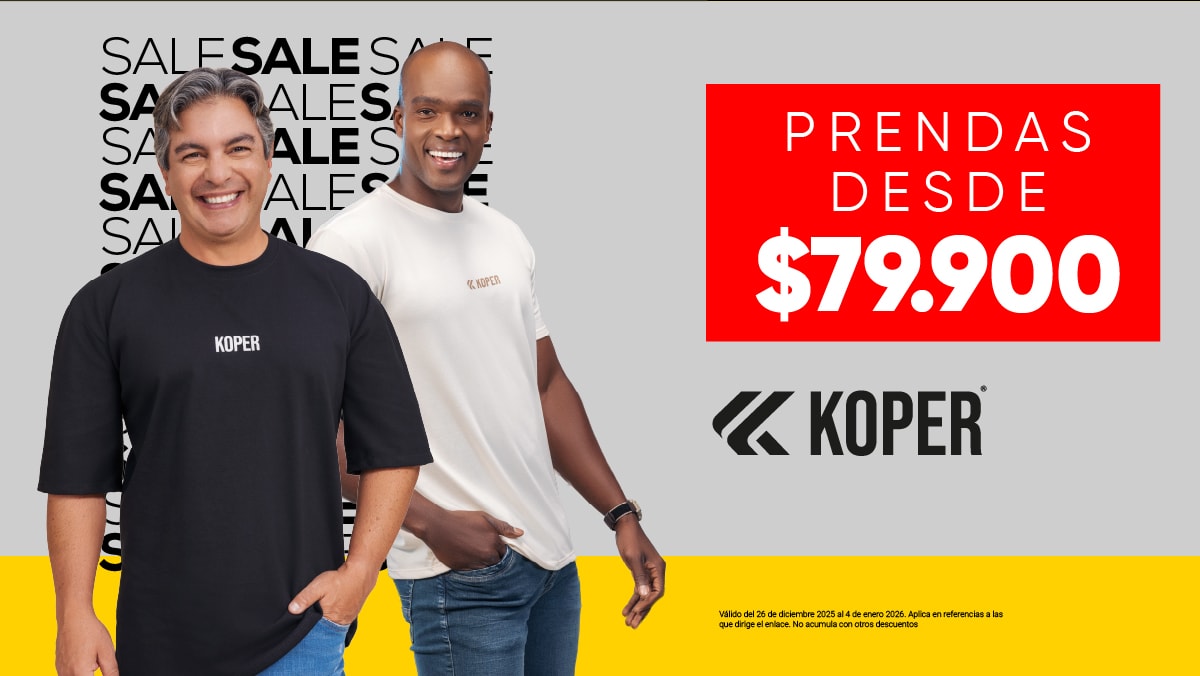 PRENDAS DESDE $79.900 KOPER
