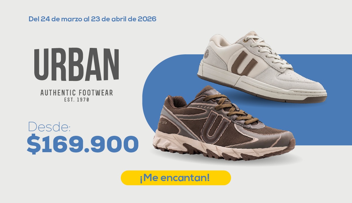 Del 24 de marzo al 23 de abril de 2026 URBAN AUTHENTIC FOOTWEAR EST. 1970 Desde: $169.900 ¡Me encantan!