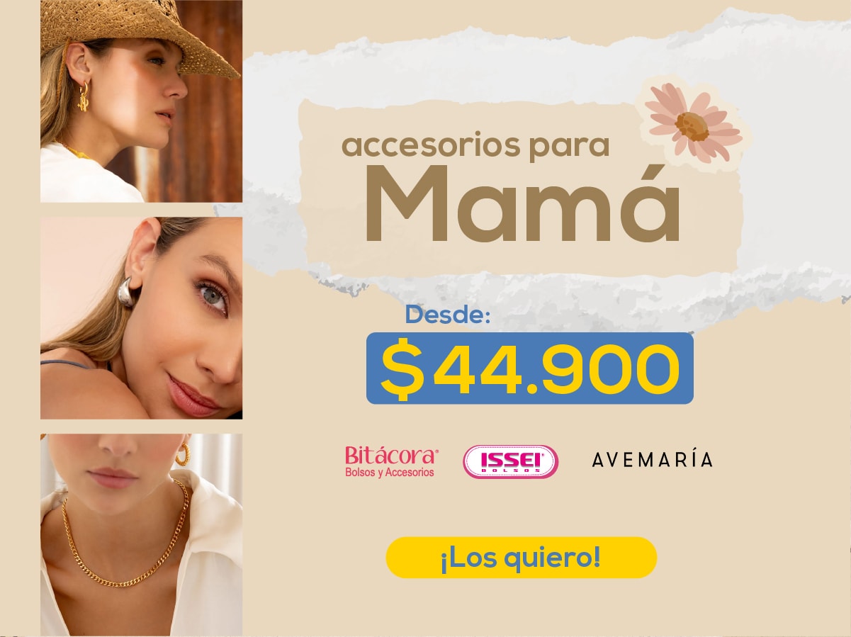 accesorios para Mamá Desde: $44.900 Bitácora Bolsos y Accesorios ISSEI AVEMARÍA ¡Los quiero!