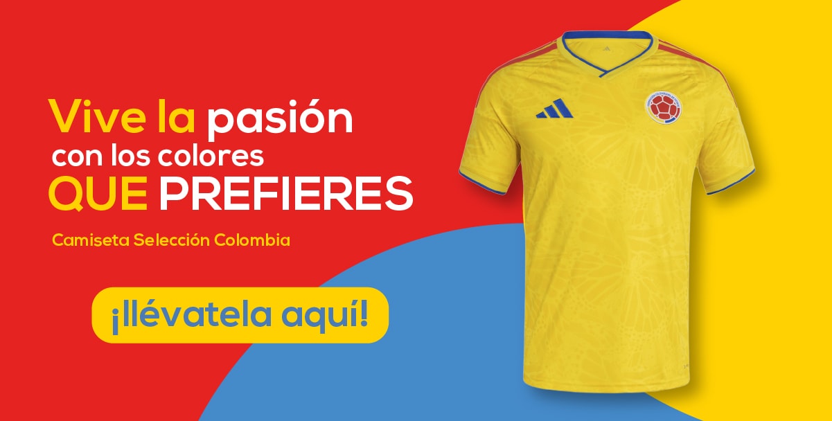 Vive la pasión con los colores QUE PREFIERES Camiseta Selección Colombia ¡llévatela aquí!