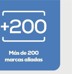 Más de 200 marcas aliadas