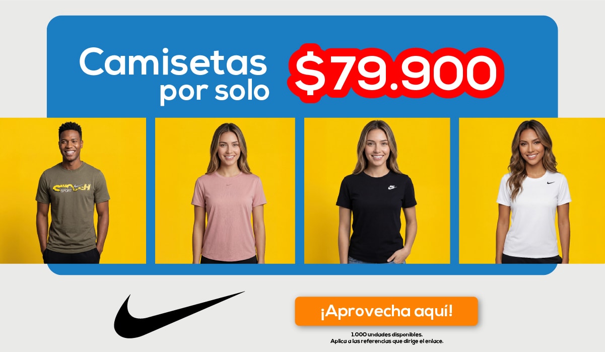 Camisetas por solo $79.900 ¡Aprovecha aquí!