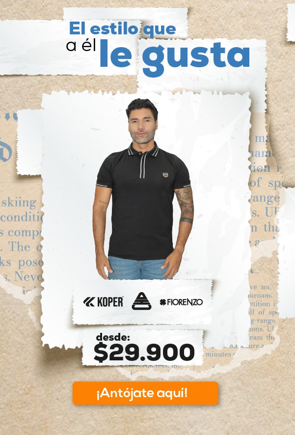 El estilo que a él le gusta Koper Fiorenzo desde: $29.900 ¡Antójate aquí!