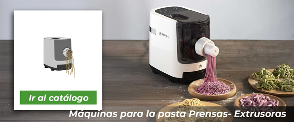 Máquinas para la pasta Prensas- Extrusoras | Ir al catálogo