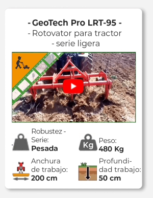 Subsolador agrícola para tractor AgriEuro serie 200 Media de 5 púas - Con ruedas de acero