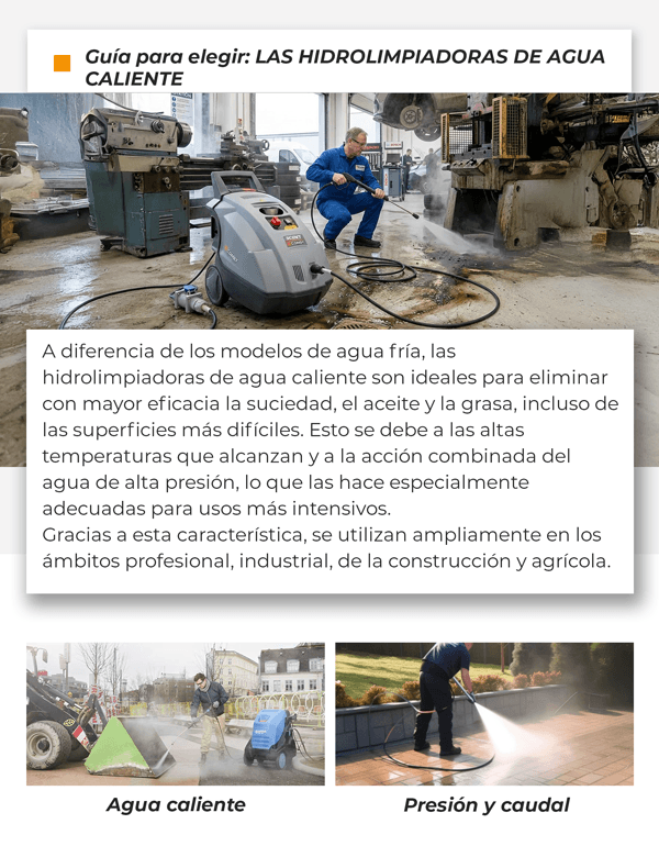 Guía para elegir: LAS HIDROLIMPIADORAS DE AGUA CALIENTE
