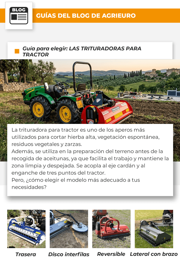 Guía para elegir: TRITURADORA PARA TRACTOR