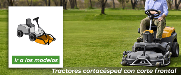 Tractores cortacésped con corte frontal | Ir al catálogo