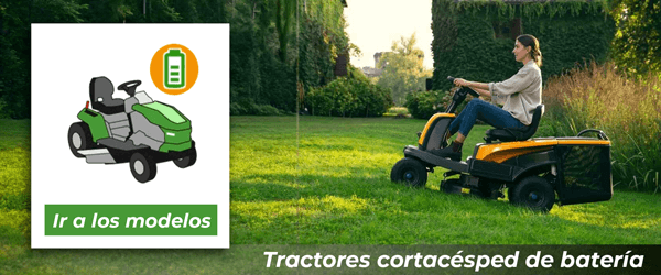 Tractores cortacésped de batería | Ir al catálogo