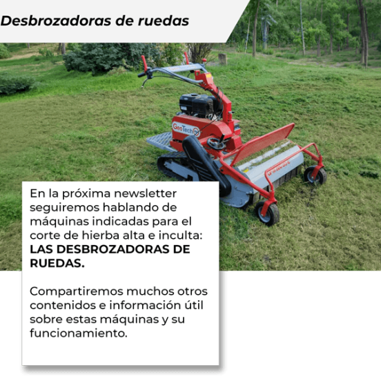 PRÓXIMA NEWSLETTER PREMIUM: Desbrozadoras de ruedas