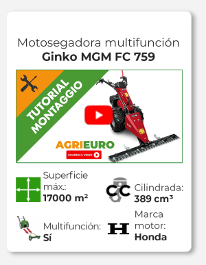 Ginko MGM FC 759 - Motosegadora multifunción - Honda GX390