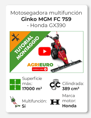 Ginko MGM FC 759 - Motosegadora multifunción - Honda GX390