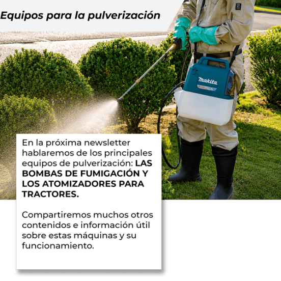 Equipos para la pulverización