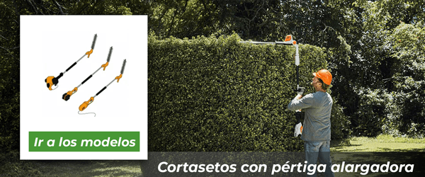 Cortasetos con pértiga alargadora | Ir al catálogo